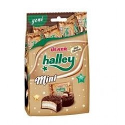 ülker halley çikolata kaplamalı mini bisküvi 103g