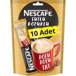 Nescafe 2 si 1 arada 10 lu paket