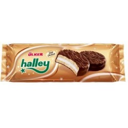 ülker halley çikolata kaplamalı bisküvi 8 li 240g