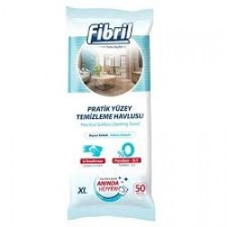 fibril pratik yüzey temizleme havlusu 50 adet