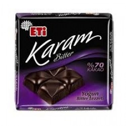 eti karam *70 kakaolu bitter çikolata 