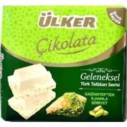 ülker antep fıstıklı şöbiyetli beyaz çikolata 60 gr